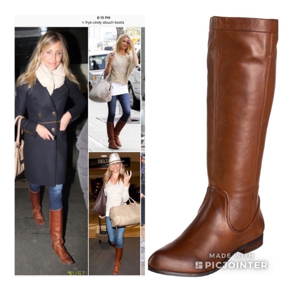 Frye Boot: Cindy Slouch, butter-soft leather size 6 M